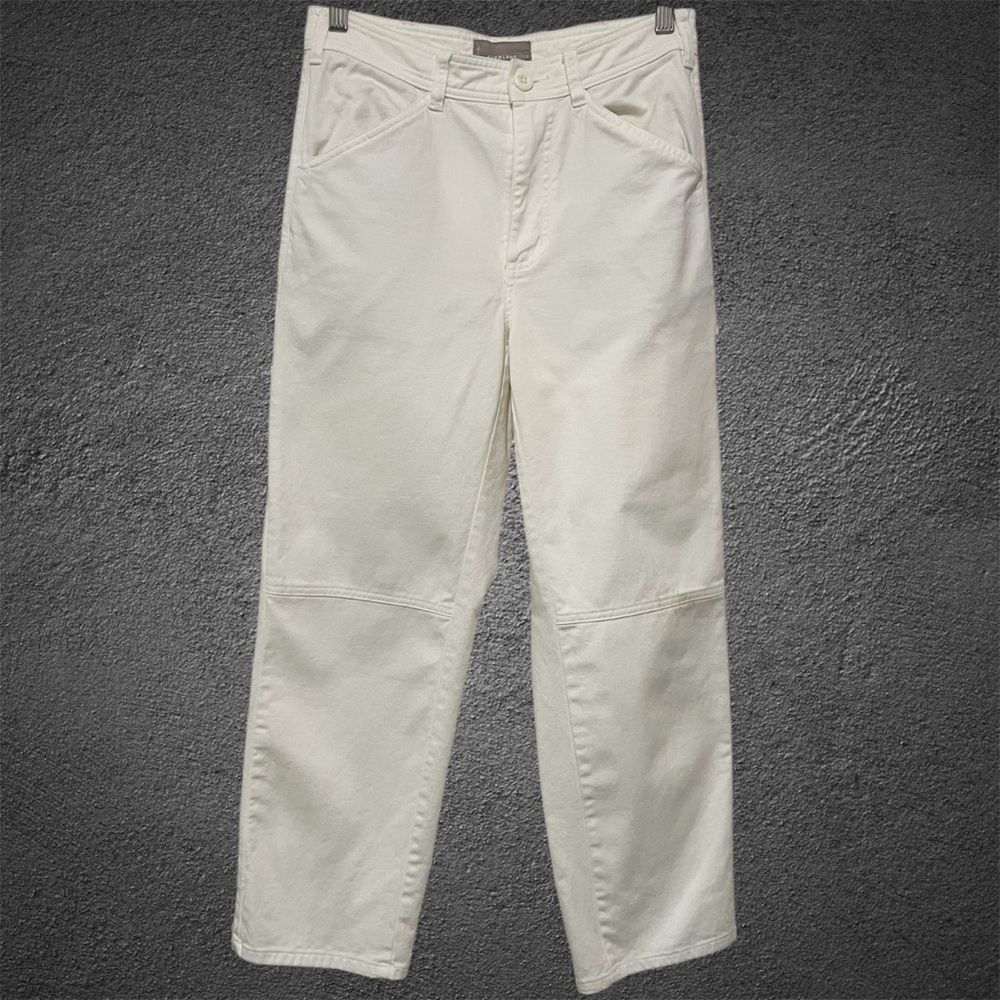 Everlane Off-White Carpenter Pants Clean Girl, Minimalist, Workwear Chic Utility